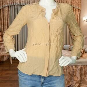 JOIE Coupe Silk Button Up Top Shirt Blouse XS